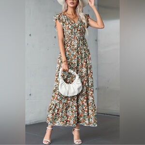 Floral Maxi Dress - Multicolor